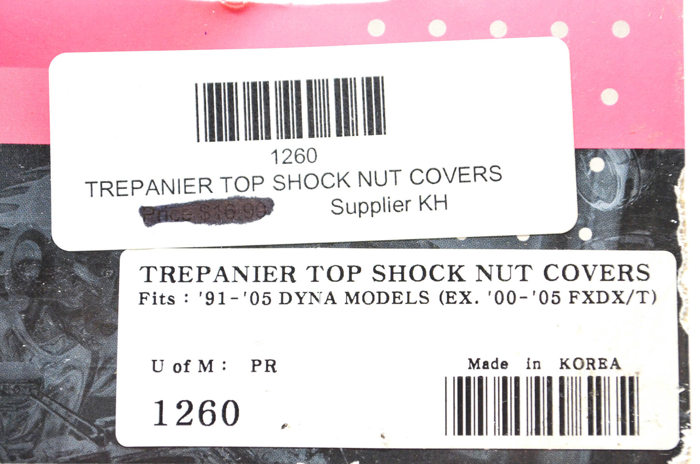 Kuryakyn 1260 Shock Nut Cover Kit NOS
