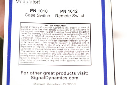 Signal Dynamics Corporation 1012, 1010, 1012-b Headlight Modulator Kit NOS