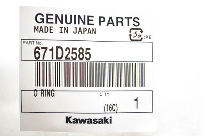 New OEM Kawasaki 671D2585 O Ring NOS