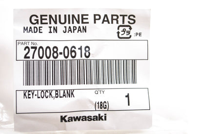 New OEM Kawasaki 27008-0618 Blank Key NOS