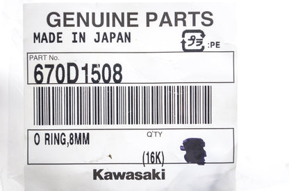 New OEM Kawasaki 670D1508 O Ring Qty 2 NOS