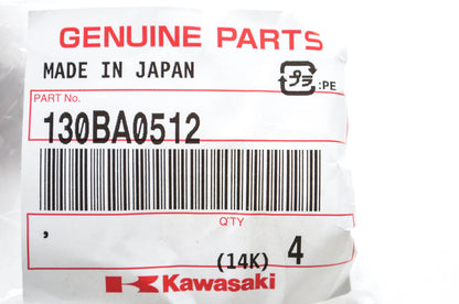 New OEM Kawasaki 130BA0512 Bolt Kit Qty 4 NOS