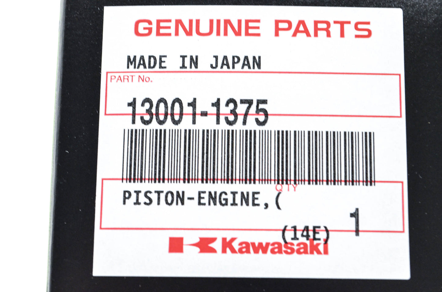 New OEM Kawasaki 13001-1375 Engine Piston NOS