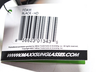 MAXX Sunglasses TR90, MFOAMTR90BKHD Sunglasses With Foam Amber Lens NOS