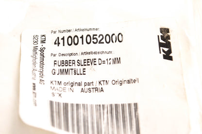 New OEM KTM 41001052000 Rubber Sleeve NOS