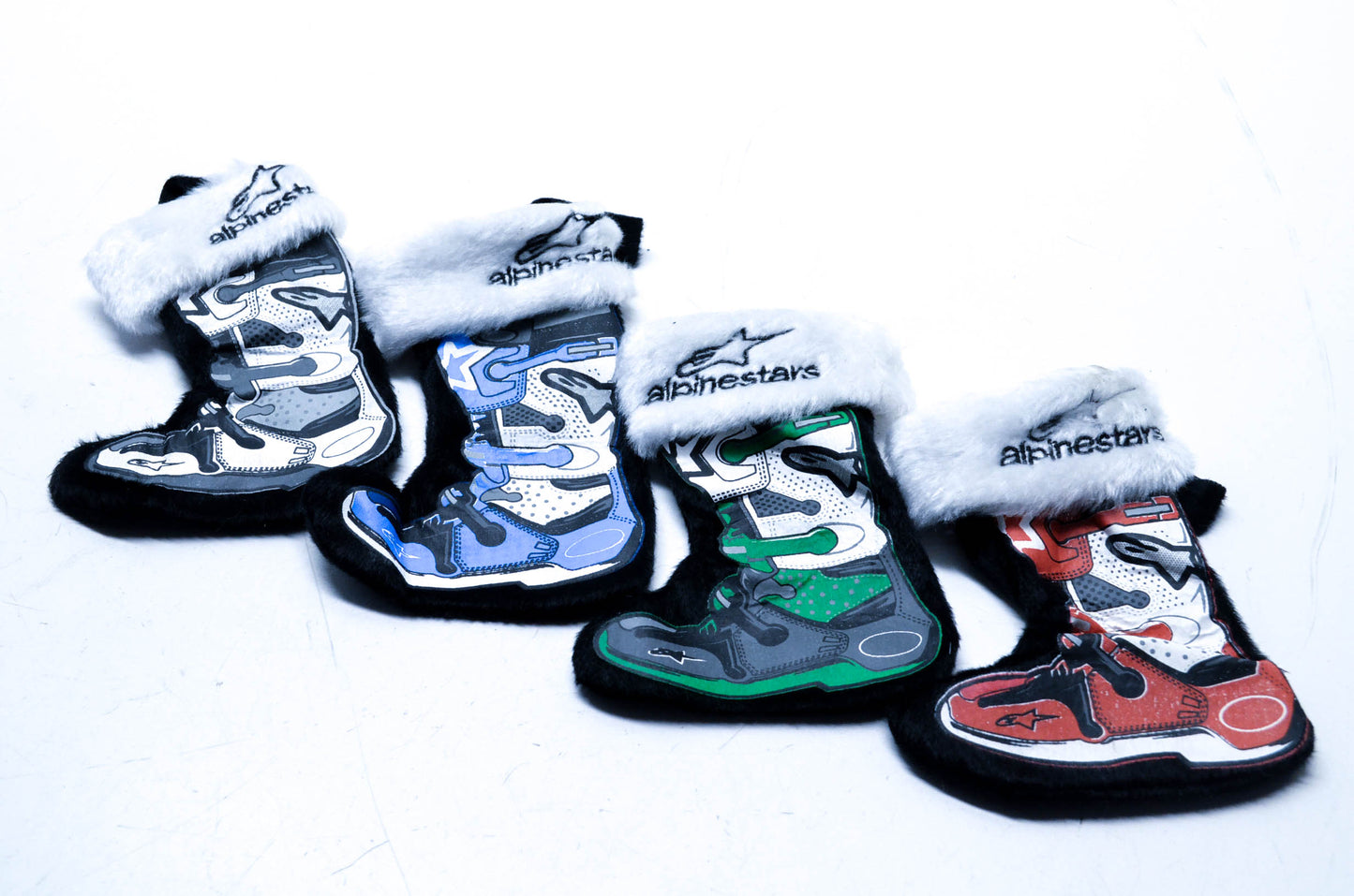 Alpine Stars 5200-200 Mini Stocking Ornaments 4pk NOS