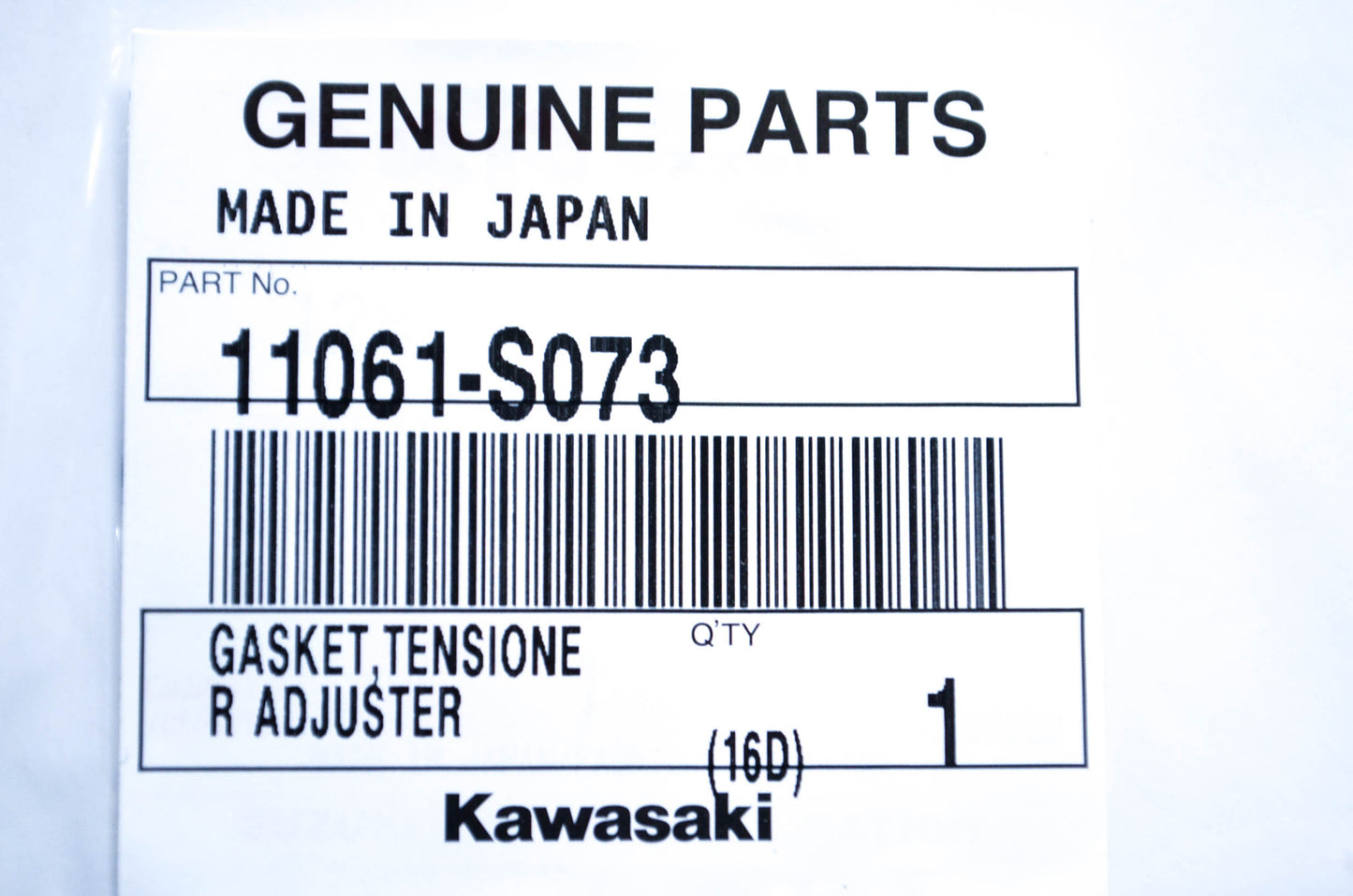 New OEM Kawasaki 11061-S073 Tensioner Adjuster Gasket NOS