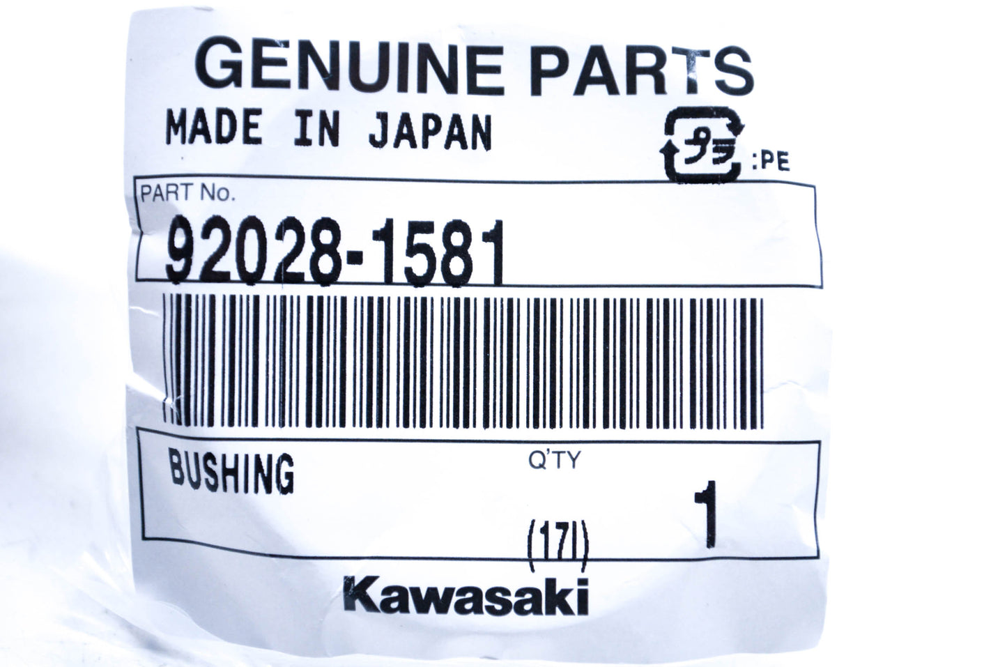 New OEM Kawasaki 92028-1581 Bushing NOS