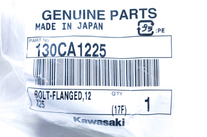 New OEM Kawasaki 130CA1225 Flanged Bolt NOS