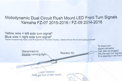 Motodynamic FT-14YFZ0709 Dual Circuit Turn Signal Kit NOS