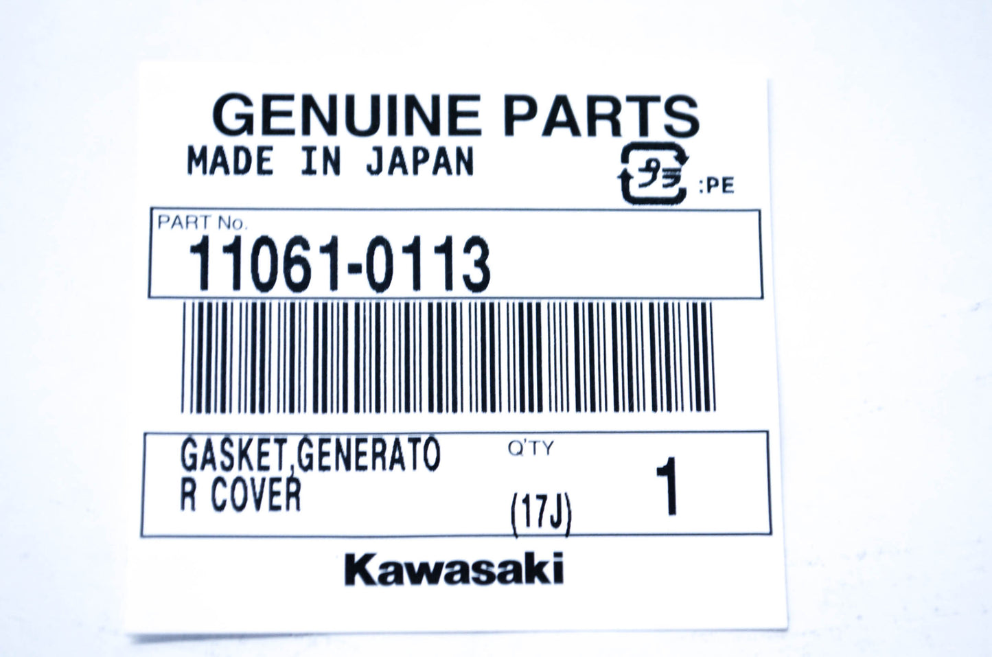 New OEM Kawasaki 11061-0113 Generator Cover Gasket NOS