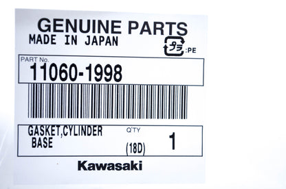 New OEM Kawasaki 11060-1998 Cylinder Base Gasket NOS