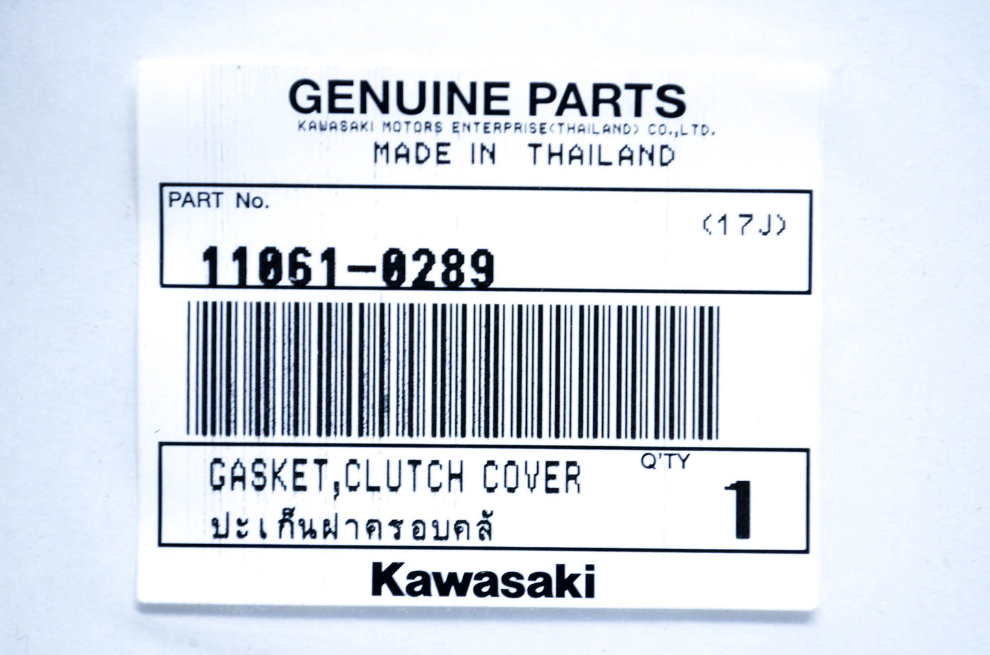 New OEM Kawasaki 11061-0289 Clutch Cover Gasket NOS