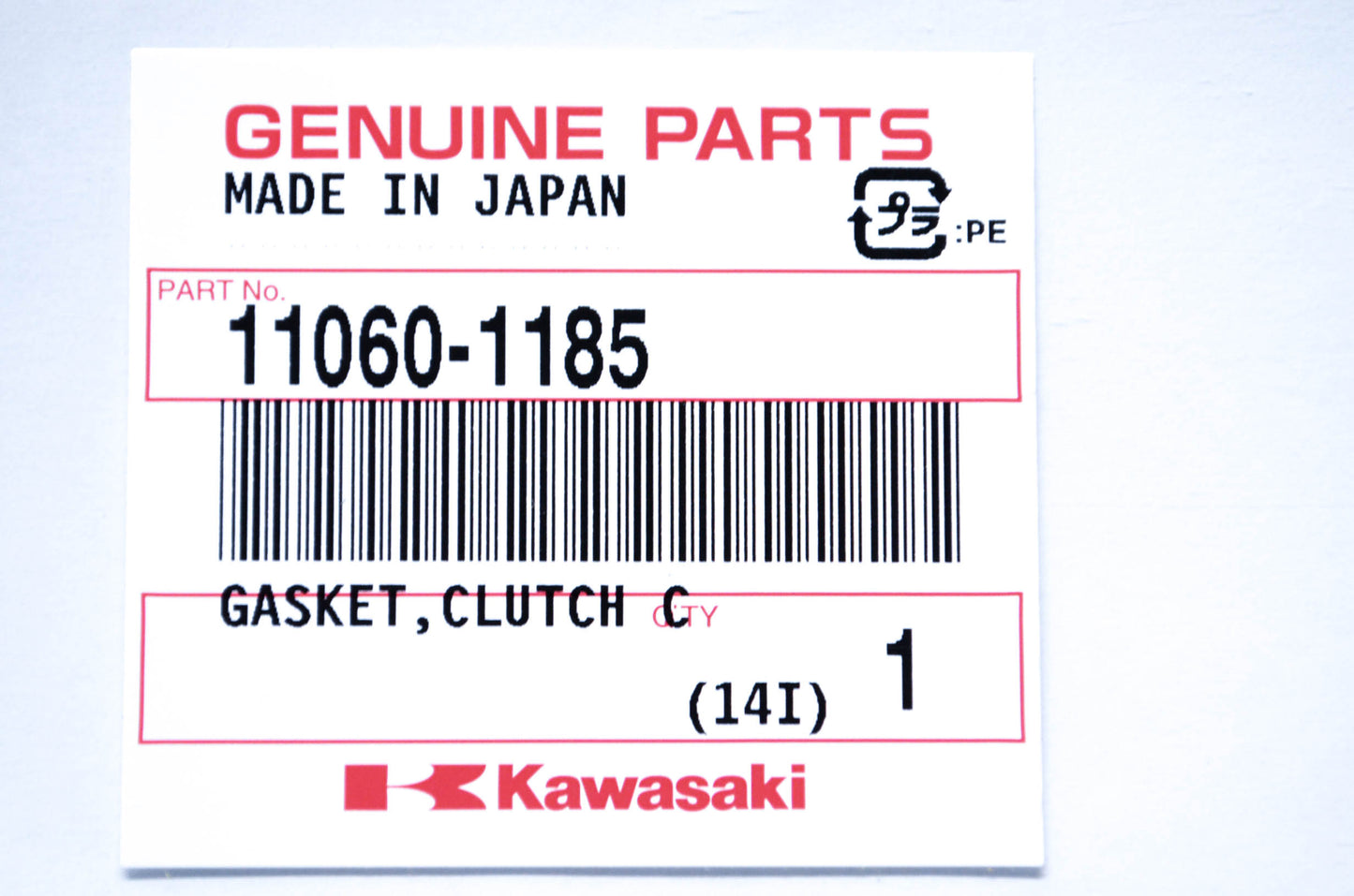 New OEM Kawasaki 11060-1185 Clutch Cover Gasket NOS