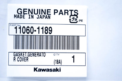 New OEM Kawasaki 11060-1189 Generator Cover Gasket NOS