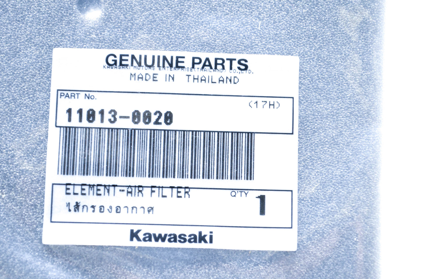 New OEM Kawasaki 11013-0020 Air Filter Element NOS