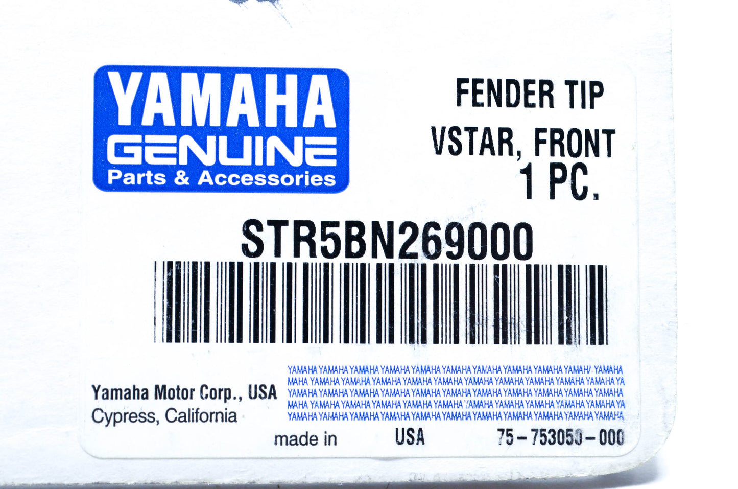 New OEM Yamaha STR-5BN26-90-00 Fender Tip NOS