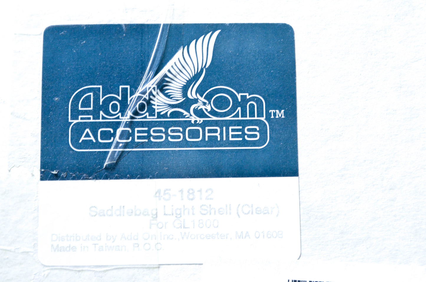 Add On Accessories 45-1812 Saddlebag Light Shell Kit NOS