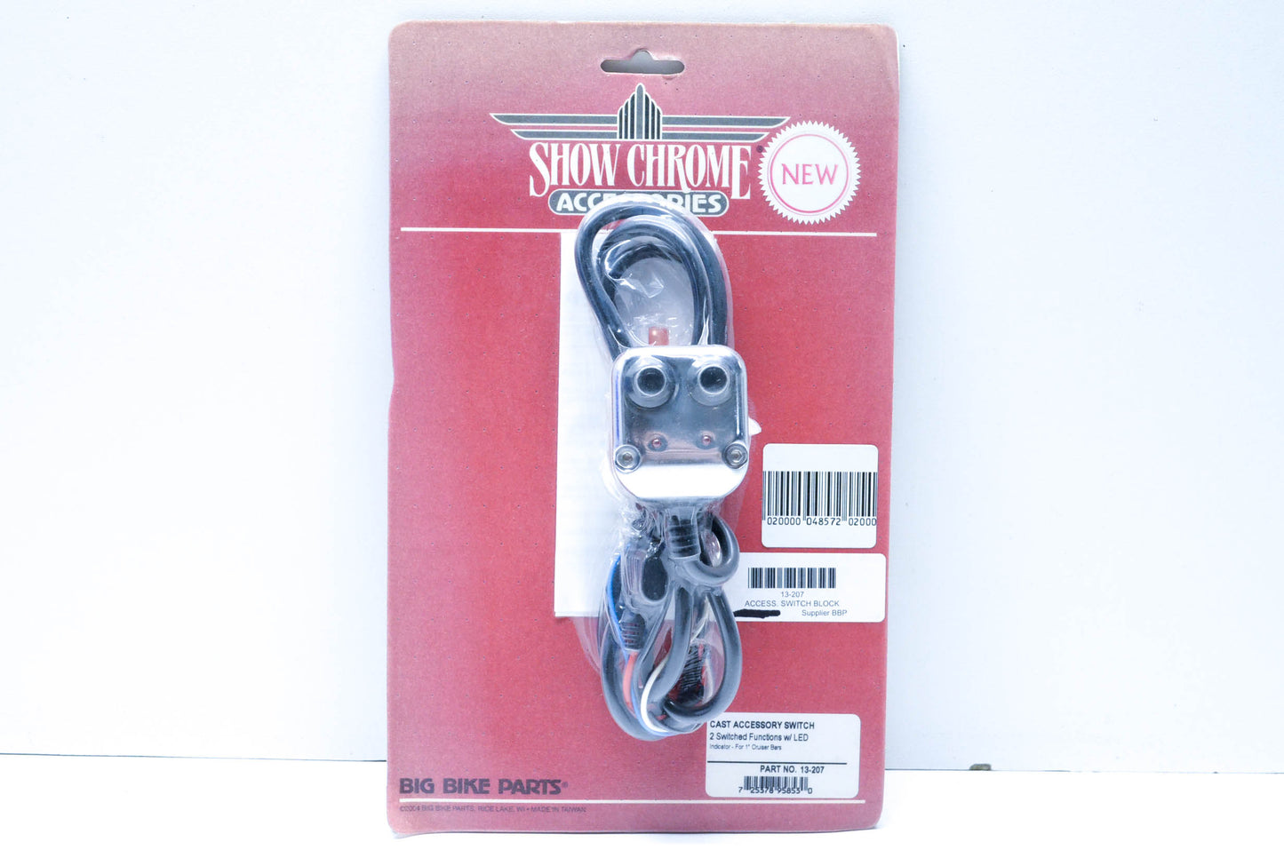Show Chrome 13-207 Accessory Switch Block Assembly NOS