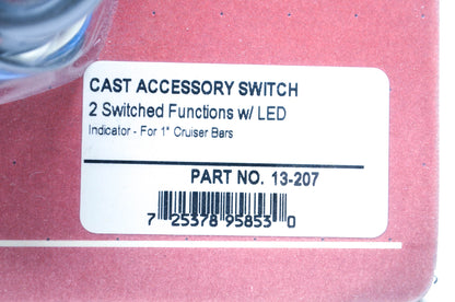 Show Chrome 13-207 Accessory Switch Block Assembly NOS