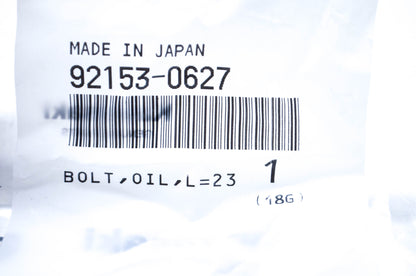 New OEM Kawasaki 92153-0627 Oil Bolt NOS