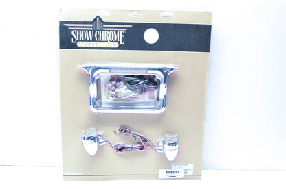 Show Chrome 16-133R Raised License Plate Holder Kit NOS