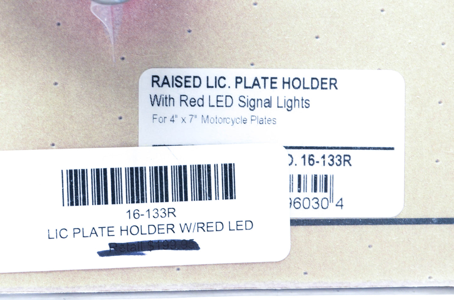 Show Chrome 16-133R Raised License Plate Holder Kit NOS