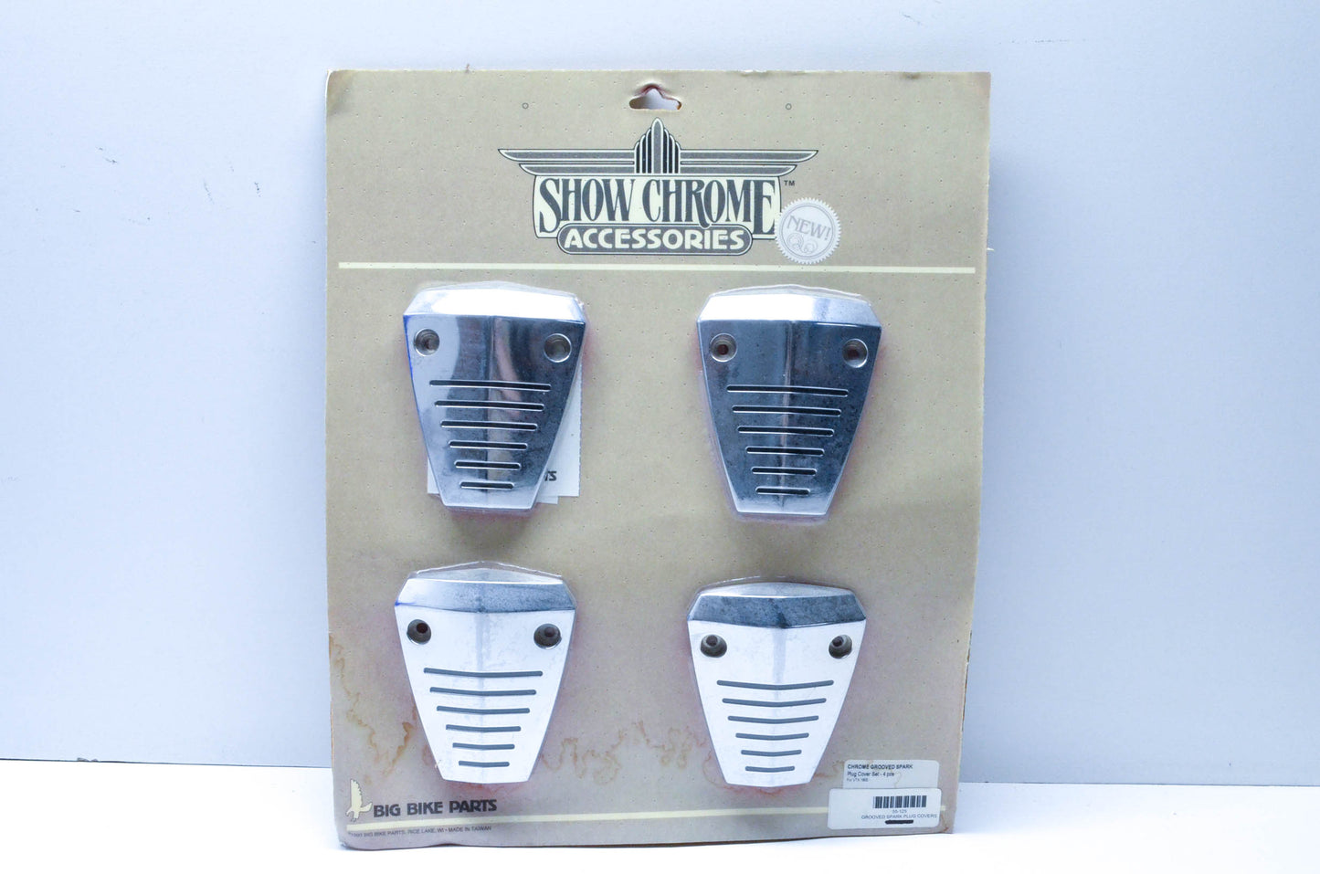 Show Chrome 55-125 Spark Plug Cover Kit NOS