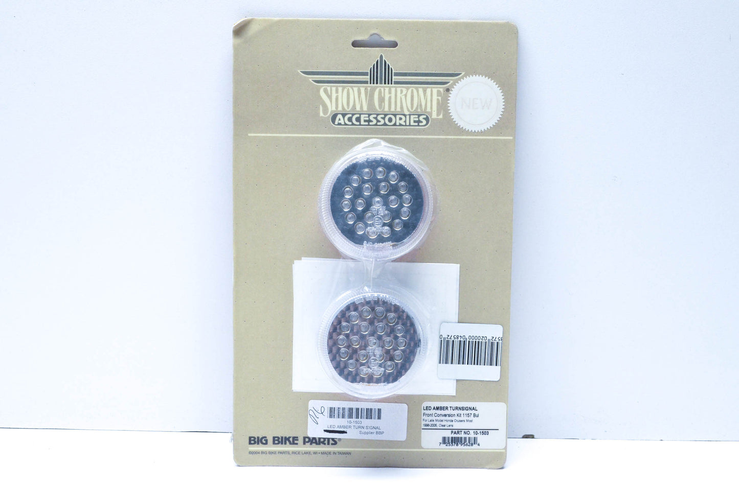 Show Chrome 10-1503 Amber Turnsignal Kit NOS