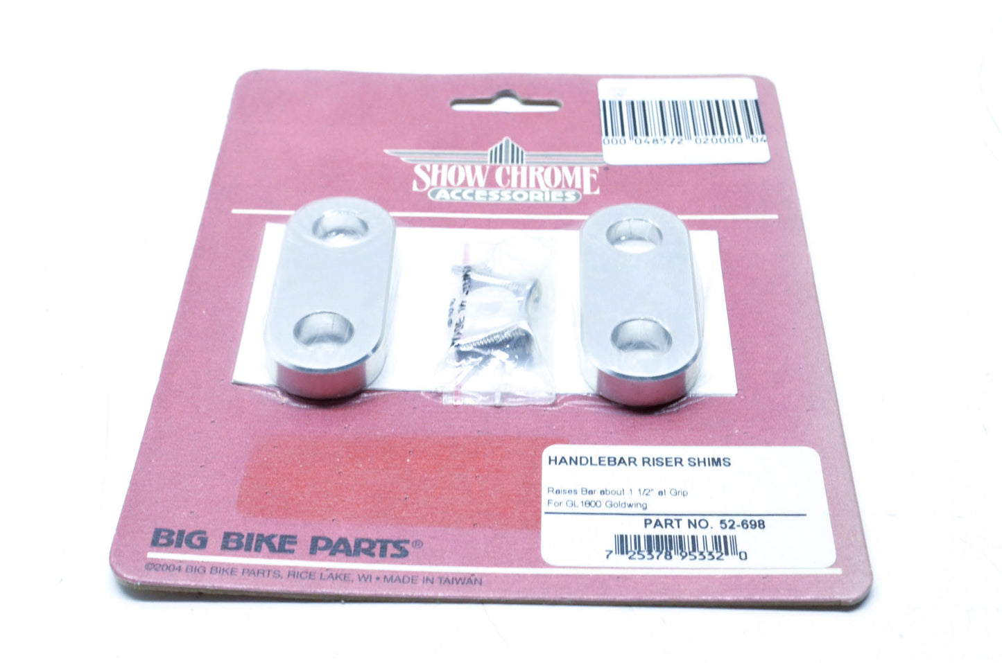 Show Chrome 52-698 Handlebar Riser Shim Kit NOS