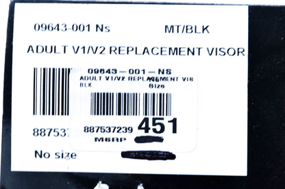 Fox 09643-001 Ns, 09643-001 Race Helmet Visor NOS