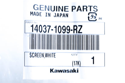 New OEM Kawasaki 14037-1099-RZ Radiator Screen NOS