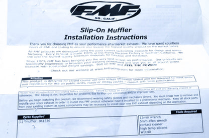 FMF 1811-2644, 04153 Racing Slip On Muffler 14-15 Honda Grom NOS