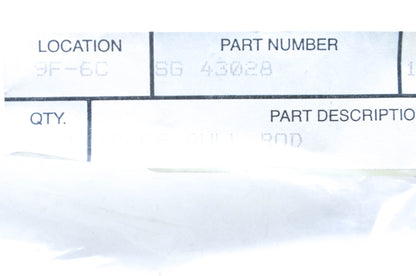 SCAG SG43028, 43028 Idler Pull Rod NOS