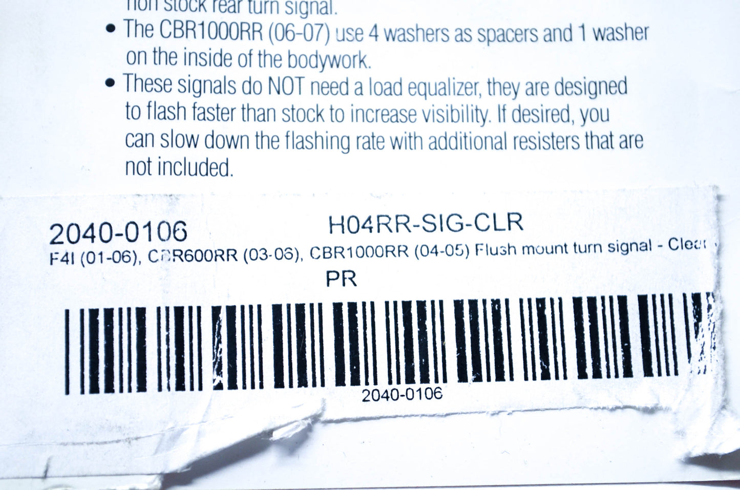 HotBodies Racing 2040-0106, H04RR-SIG-CLR Blinker Kit NOS