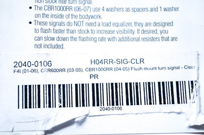 HotBodies Racing 2040-0106, H04RR-SIG-CLR Blinker Kit NOS
