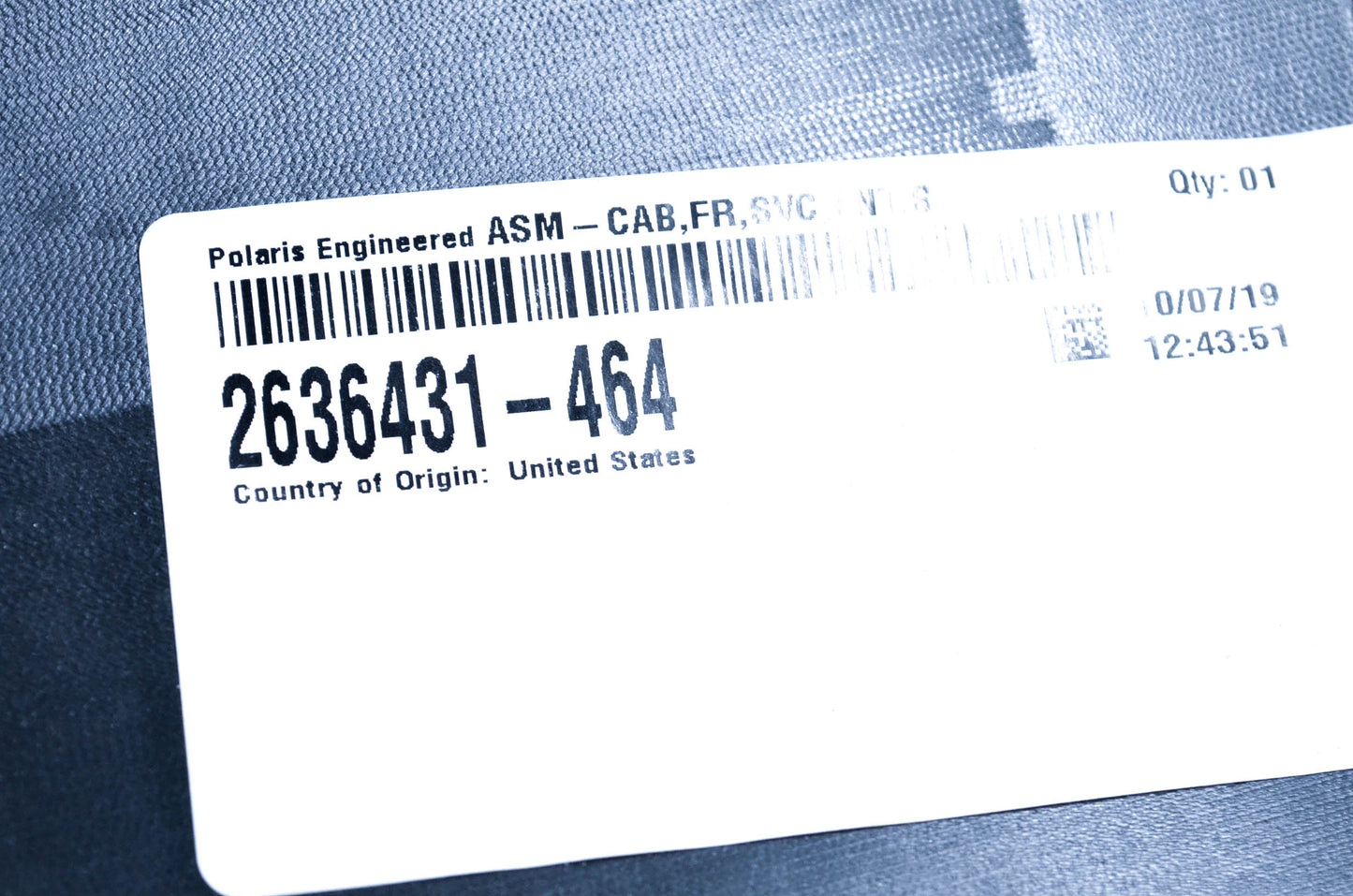 New OEM Polaris 263641-464, 5435814 Fender NOS