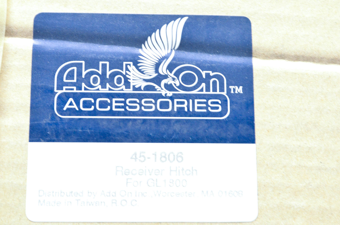 Add On Accessories 45-1806 Reciever Hitch Kit NOS