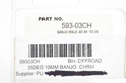 Goodridge 593-03CH 10mm Banjo Fitting NOS