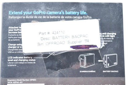 GoPro 424110, ABPAK-401 Battery BacPac NOS
