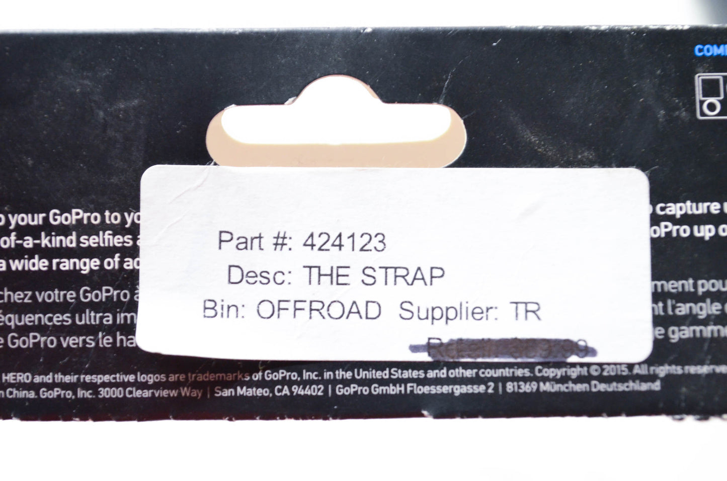 GoPro 424123, AHWBM-001 "The Strap" for Wrist/Hand/Arm/Leg NOS