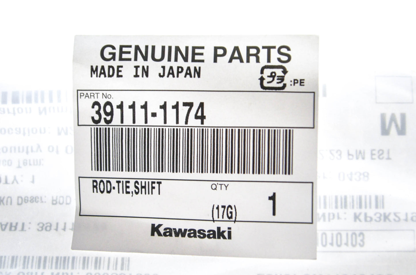 New OEM Kawasaki 39111-1174 Shift Tie Rod NOS