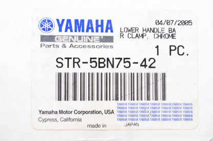 New OEM Yamaha STR-5BN75-42-00 Lower Handlebar Clamps NOS