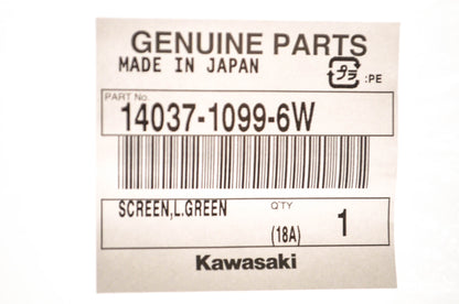New OEM Kawasaki 14037-1099-6w Radiator Cover Screen NOS