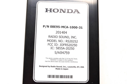 New OEM Honda 08E95-MCA-1000-31, 08E95MCA100031 CB Radio NOS