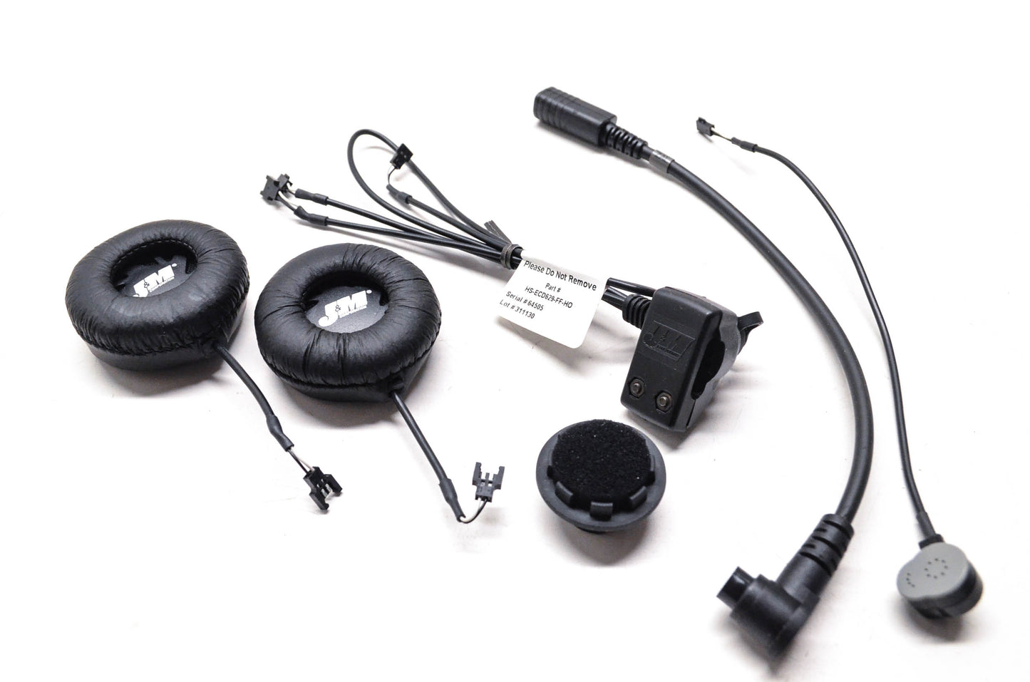 J&M HS-ECD629-FF-HO, 218129 Helmet Headset NOS