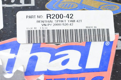 Renthal R200-42, 200U-520-42GPSI Sprocket 42T NOS
