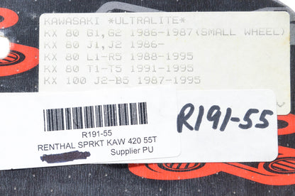 Renthal R191-55, 191U-420-55 Sprocket 55T NOS