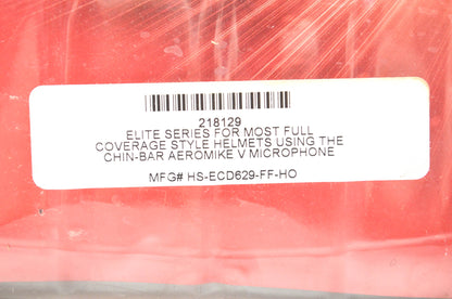 J&M HS-ECD629-FF-HO, 218129 Helmet Headset NOS