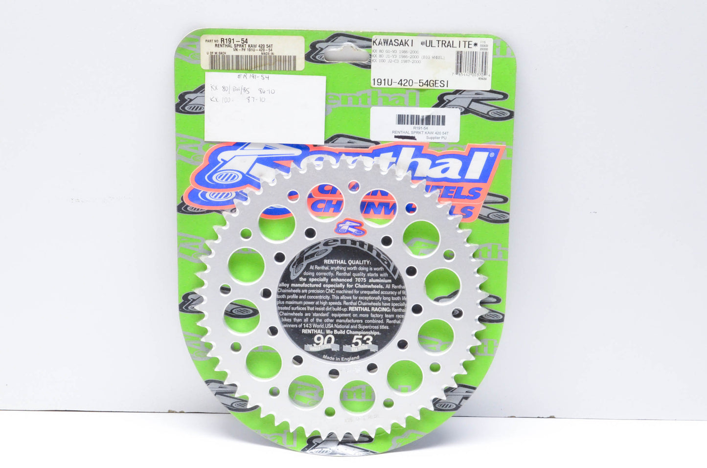 Renthal R191-54, 191U-420-54 Sprocket 54T NOS